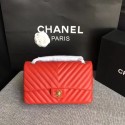 Knockoff Chanel Flap Original Lambskin Leather Shoulder Bag CF 1112V red gold chain HV01084Lg61