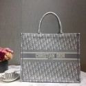 Knockoff DIOR BOOK TOTE EMBROIDERED CANVAS BAG M1287-9 grey HV05099Lg61