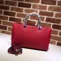 Knockoff Gucci Bamboo Tote Bag Calf Leather 323660 red HV06983tp21