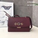 Knockoff Gucci GG Leather Shoulder Bag A576388 Purplish HV00590tU76