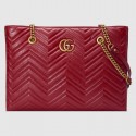 Knockoff Gucci GG Marmont matelasse medium tote 524578 red HV04047cS18