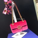 Knockoff Gucci GG Marmont Velvet Shoulder Bag 443497 Pink HV06255NL80