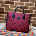 Knockoff Gucci GG small tote bag 659983 red HV09531fY84