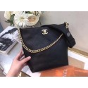 Knockoff High Quality Chanel Hobo Handbag Calfskin Grosgrain & Gold Tone MetalA57576 black HV01656Lg12