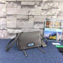 Knockoff Prada Etiquette Messenger Bag Calfskin Leather 1BD082 gray HV11017ch31