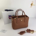 Knockoff Prada Galleria Small Saffiano Leather Bag BN2316 brown HV08133vf92