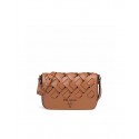 Knockoff Prada Leather Prada Tress Shoulder Bag 1BD246 brown HV01859Bt18