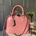 Louis Vuitton Crocodile Pattern Leather Bag N90897 Pink HV11889Ag46