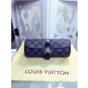 Louis Vuitton Damier Graphite Canvas 3 Watch Case M47530 HV09530Eb92