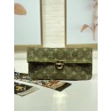 Louis Vuitton Denim Clutch bag M44472 green HV02768hk64