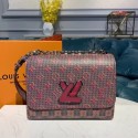 Louis Vuitton M55480 Twist MM Original Leather Monogram Pop Pink HV07862ER88