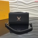 Louis Vuitton Original Grain calfskin LOCKME CLUTCH M56087 black HV04505nV16