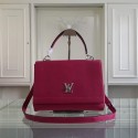 Louis Vuitton original litchi leather tote bag 50250 burgundy HV09745kC27