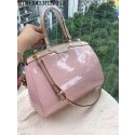 Louis Vuitton patent leather tote bag 91619 pink HV06680Af99