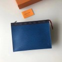 Louis Vuitton Split Pochette Voyage EPI Leather M67736 blue HV01121rh54
