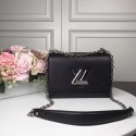 Louis Vuitton TWIST Original leather Shoulder Bag M50280 black HV01531rh54