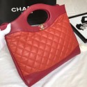 Luxury CHANEL 31 Large Shopping Bag A57977 Red HV03673kp43