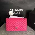 Luxury Chanel Flap Original Lambskin Leather Shoulder Bag CF 1112V rose silver chain HV05718Lv15