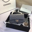 Luxury Chanel Flap Original Lambskin Leather Shoulder Bag CF 1116V gray gold chain HV08220UV86