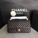 Luxury Chanel Flap Shoulder Bag Original sheepskin Leather CF 1112V black gold chain HV00753kp43