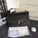Luxury Chanel Flap Shoulder Bags Leather CF B1113 black gold chain HV02661QT69