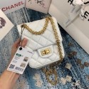Luxury Chanel Small 2.55 Flap Bag AS1961 white HV01647bE46