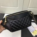 Luxury Chanel waist pack Sheepskin 94103 black HV01282bE46