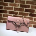 Luxury Gucci GG Leather Shoulder Bag 449635 Pink HV06083Lv15