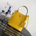 Luxury Prada Double Saffiano leather bag 1BA212 lemon HV05105Px24