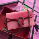 Luxury Replica Gucci GG original Velvet dionysus clutch purse 476430 pink HV04849vv50