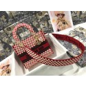 MEDIUM LADY D-LITE DIORAMOUR BAG Red Dior Dots Embroidery M0565OBB HV02946rh54