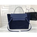 New Celine Belt Bag Origina Suede Leather A98311 Dark blue HV04591Uf80