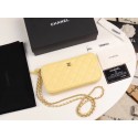 New Chanel Calfskin & Gold-Tone Metal A82527 yellow HV04226Uf80