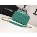 Newest Chanel Flap Tote Bag 6598 green HV05638VI95
