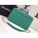Newest Chanel Flap Tote Bag 6599 green HV00912UE80