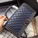 Newest Chanel Flap Tote Bag 6600 Dark blue HV09734Zr53