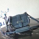 Prada Cahier Leather Shoulder Bag 1BD095 blue HV02273fj51