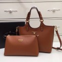 Prada Calf leather bag 2209 brown HV05064Jz48