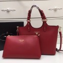 Prada Calf leather bag 2209 red HV03351rJ28