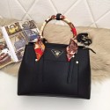 Prada Calf leather bag 5021 black HV00885Af99