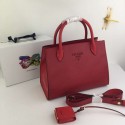 Prada Calfskin Leather Shoulder Bag 1BA155-1 red HV06049Ag46