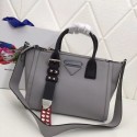 Prada Concept Leather handbag 1BA175 grey HV10912tQ92