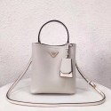Prada Double Saffiano leather bag 1BA212 white HV04271yk28