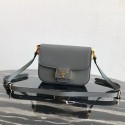 Prada Embleme Saffiano leather bag 1BD217 grey HV01014aj95