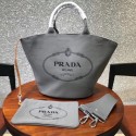 Prada fabric handbag 1BG163 grey HV09936jf20