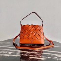 Prada Leather Prada Tress Handbag 1BA290 orange HV00811jf20