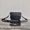 Prada Leather Prada Tress Shoulder Bag 1BD246 black HV00925rd58