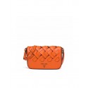 Prada Leather Prada Tress Shoulder Bag 1BD246 orange HV03689nS91
