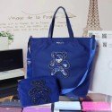 Prada Nylon cloth casual bag BN2834 blue HV05077Tk78
