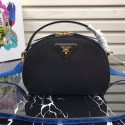 Prada Odette Saffiano leather bag 1BH123 black HV05393Oj66
